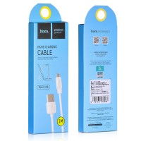  USB kabelis Hoco X1 microUSB 1.0m white 